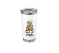 Capibara Meme Patrón Santo De No Mi Problema Vaso térmico de acero inoxidable de doble pared