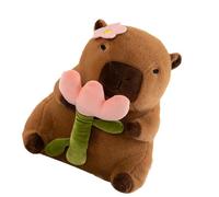 Capibara peluche,Capibara relleno - Peluche animal,Simpático cojín de juguete Capibara suave y adorable de dibujos animados, divertido animal de peluche para sala de estar, decoración de la