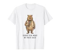 Capibara Perdón por lo Que Dijo mi Cara Sarcastic Sassy Camiseta gráfica económica