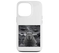 Capibara Selfie con ovnis extraños Carcasa para iPhone 13 Pro