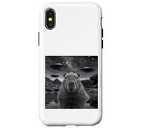 Capibara Selfie con ovnis extraños Carcasa para iPhone X/XS