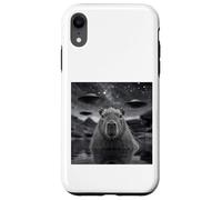 Capibara Selfie con ovnis extraños Carcasa para iPhone XR