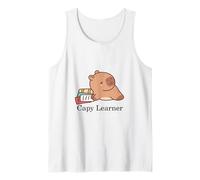Capibara Tierna Leyendo Tranquila Camiseta sin Mangas