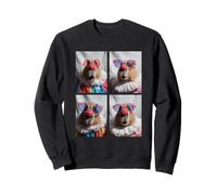 Capibaras de Payasos con Gafas de Sol Kidcore Halloween Animales Sudadera