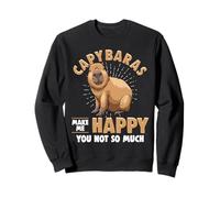 Capibaras Make Me Happy You Not So Much Funny Animal Joke Sudadera