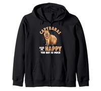 Capibaras Make Me Happy You Not So Much Funny Animal Joke Sudadera con Capucha
