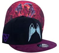 Capiche [99+ Designs] Gorra de Béisbol Ángel, Angels of Death, Docker para Hombres, Sombrero Alas, Snapback Negro con Visera Gamuza Lila, Embrujada, Mística
