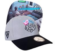 Capiche [99+ Designs] Gorra de béisbol Gris para Hombres, Brainwashed Curved, Matrix, orwelliano, Big Brother, Propaganda, Estado, Gobierno, conspiración, privacidad, vigilancia