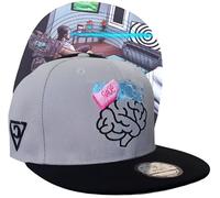 Capiche [99+ Designs] Gorra Snapback Gris para Hombres, Brainwashed, Matrix, Orwell, Big Brother, Propaganda, Estado, Gobierno, conspiración, distopía, Estado de vigilancia