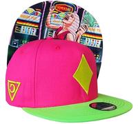 Capiche [99+ Designs] Gorra Snapback Rosa y Verde, Jackpot, Rosa, de póker, Jugador Casino, béisbol Estilo Las Vegas para High Roller, Color neón, Traje Diamantes