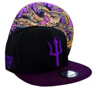 Capiche [99+ Designs] Snapback Cap, Hydre, Casquette de Baseball pour Hommes, Chapeau, Snap mythologie Grecque, Monstre, Sous-Monde, Art du tatouage, Noire et Violette