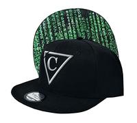 Capiche [99+ Designs] Sombrero Hacker, Snapback Cap, Ropa Deportiva Gorra de Baloncesto, Negro para Hombres, Matrix, Código Binario, Jugadores, Números Verdes, Cyberpunk, Tech