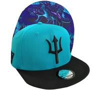 Capiche [99+ Designs] Sombrero Snapback Azul, Cerberus, Gorra de Béisbol para Hombres, Gorro, Snap Cap, Mitología Griega, Guardián del Hades, Azul y Negro, Unisex, Arte Tatuaje