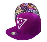 Capiche [99+ Designs] Sombrero Snapback Púrpura, Colored Safari, Gorra con Visera, Gorra, Snap Cap para Hombres, Safari Mujeres y Patrón Animal, Púrpura Suave Brillante