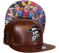 Capiche [99+ Variaciones] Cowboy Gang Snapback Cap [Western] - Bordado de Gang of Cowboys, Dinámica de Grupo Occidental, Ajustable para fanáticos de los westerns clásicos