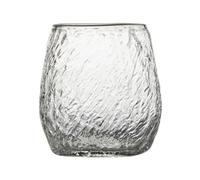 CAPIJIONG Vaso de vidrio de grano de hielo en forma de guijarro, vaso de cerveza de whisky grueso resistente al calor japonés para el hogar, 301-400 ml