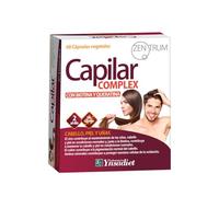Capilar Complex de Ynsadiet | Con Biotina, Queratina, Zinc, Cobre y Sabal | Mantenimiento de Cabello, Piel y Uñas | Fortalece y Protege | 60 Cápsulas Vegetales | Sin Gluten