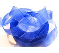 CaPiSo® - Cinta de organza 45 m, 25 mm de ancho azul