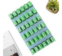 Capital Letters Stamping Stamps - English Letter Clay Stamp Set, Small Alphabet Molds for Crafting Name Abbreviations, Personalized Pottery Tools, Embossing Punch Kit for Jewelry Making