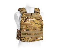 CAPITAL SPORTS Battlevest 2.0 - Chaleco lastrado, Chaleco Peso Entrenamiento, Chaleco de Peso, Cable desenganche rápido, Transpirable, 2 x 4 kg (8 kg), Camuflaje