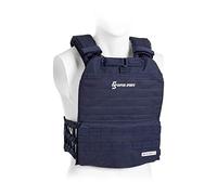 Capital Sports Battlevest 2.0 - Chaleco lastrado, Cintas, Chaleco peso entrenamiento, Chaleco de peso, Cable desenganche rápido, Transpirable, 2 x 4 kg (8 kg), Azul