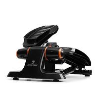 Capital Sports Galaxy Step - Steps Fitness, Stepper, hasta 110 Kg,Ordenador de Entrenamiento, App FitShow, Bluetooth, Sistema hidráulico de absorción de pisada, Stepper Fitness casa, Negro