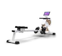 Capital Sports Maquina de Remo para Casa, Aparatos para Hacer Ejercicio Casa, Maquina Gimnasio 8 Niveles de Resistencia y Altura Ajustable, Remo Fitness con Pantalla LCD, Soporte Tablet