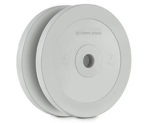 CAPITAL SPORTS Methoder Discos de técnica Discos de Peso Goma Dura amortiguadora (Pareja 2,5 kg, Resistentes sin dañar Suelo, Entrenamiento Weight-Drops, Cross-Training, Barras olimpicas, Rojo)
