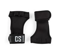 CAPITAL SPORTS Palm Pro - Guantes de musculación, Agarre Seguro, Palma Mano Neopreno Resistente, Lavable, protección muñecas, Evita Lesiones, Ideal Entrenamiento con Pesa, Talla S, Negro