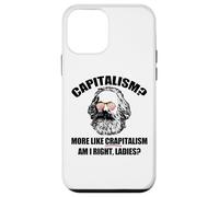 CAPITALISMO Más como CRAPitalismo Right Ladies Karl Marx Meme Carcasa para iPhone 12 Mini