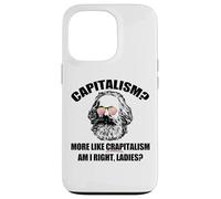 CAPITALISMO Más como CRAPitalismo Right Ladies Karl Marx Meme Carcasa para iPhone 13 Pro