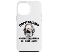 CAPITALISMO Más como CRAPitalismo Right Ladies Karl Marx Meme Carcasa para iPhone 13 Pro MAX