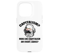 CAPITALISMO Más como CRAPitalismo Right Ladies Karl Marx Meme Carcasa para iPhone 15 Pro