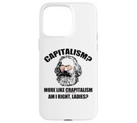 CAPITALISMO Más como CRAPitalismo Right Ladies Karl Marx Meme Carcasa para iPhone 15 Pro MAX