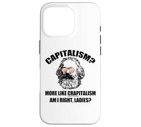 CAPITALISMO Más como CRAPitalismo Right Ladies Karl Marx Meme Carcasa para iPhone 16 Pro