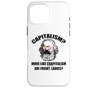 CAPITALISMO Más como CRAPitalismo Right Ladies Karl Marx Meme Carcasa para iPhone 16 Pro MAX