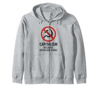 Capitalismo: Porque el Socialismo apesta Sudadera con Capucha