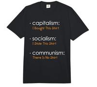 Capitalismo Socialismo Comunismo Libertario Economía Libertaria Libertad Comfort Colors Adult Heavyweight T-Shirt