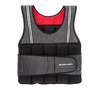 CapitalSports Vestpro 10 Chaleco de Peso lastrado (Weightvest 10 kg, 23 Pesas de Caucho Suave, Entrenamiento en casa, Comodo Resistente)