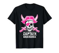 Capitán Abuela Divertido Pirata Halloween Camiseta