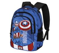 Capitán América Gears-Mochila Running Plus, Azul, 34 x 46 cm, Capacidad 32 L