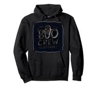 Capitán de Boo Crew: Espeluznante líder del escuadrón Fantasma de Halloween Sudadera con Capucha, Unisex para Adultos, Negro, XL