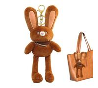 Capitán de conejo - 11.81x3.54 pulgadas tirador de orejas de orejas para niños, adolescentes con una función de animales de peluche suave, juguete de felpa para bolsas mochilas decoración del automóvi