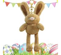 Capitán de conejo - 11.81x3.54 pulgadas tirador de orejas de orejas para niños, adolescentes con una función de animales de peluche suave, juguete de felpa para bolsas mochilas decoración del automóvi