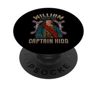 Capitán escocés - William Captain Kidd PopSockets PopGrip Adhesivo