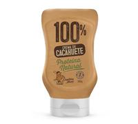 Capitán Maní Crema de Cacahuete | Receta 100% Cacahuete Squeeze 300g | Alto en Proteína 30g/100g | Sin Azúcar, Sin Sal ni Aditivos | Vegana, Sin Gluten, Sin Lactosa | Formato Limpio y Práctico