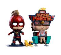 Capitán Marvel (2019) Capitán Marvel y Movbi Cosbaby Hot Toys Bobble Head Fig Se