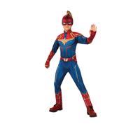 Capitán Marvel Héroe Traje Disfraz Niña Superhéroe de Cómic Traje de Niños Lujo