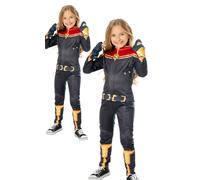 Capitán Marvel Niña Disfraz para el Día Del Libro Superhéroe Héroe Infantil