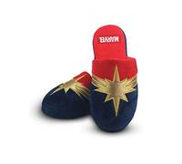 Capitán Marvel zapatillas para mujeres Superhero Gold Shield House Slippers 36-37 EU